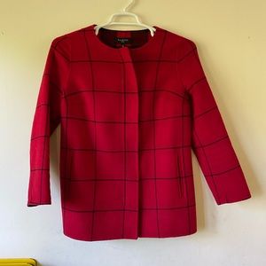 Talbots Windowpane Double face Jacket